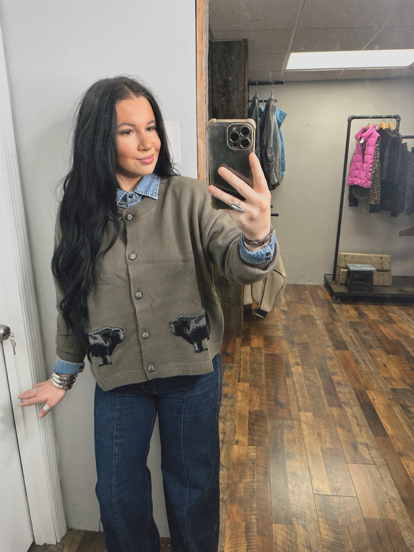 Ranch Royalty Angus Cardigan