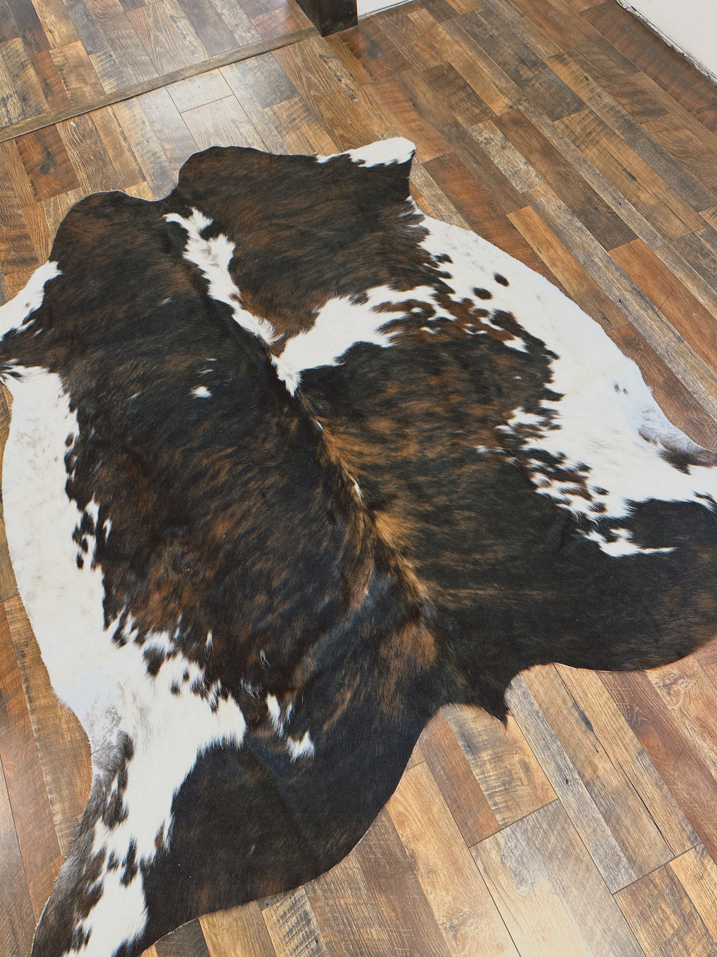Tricolor Cowhide Rug