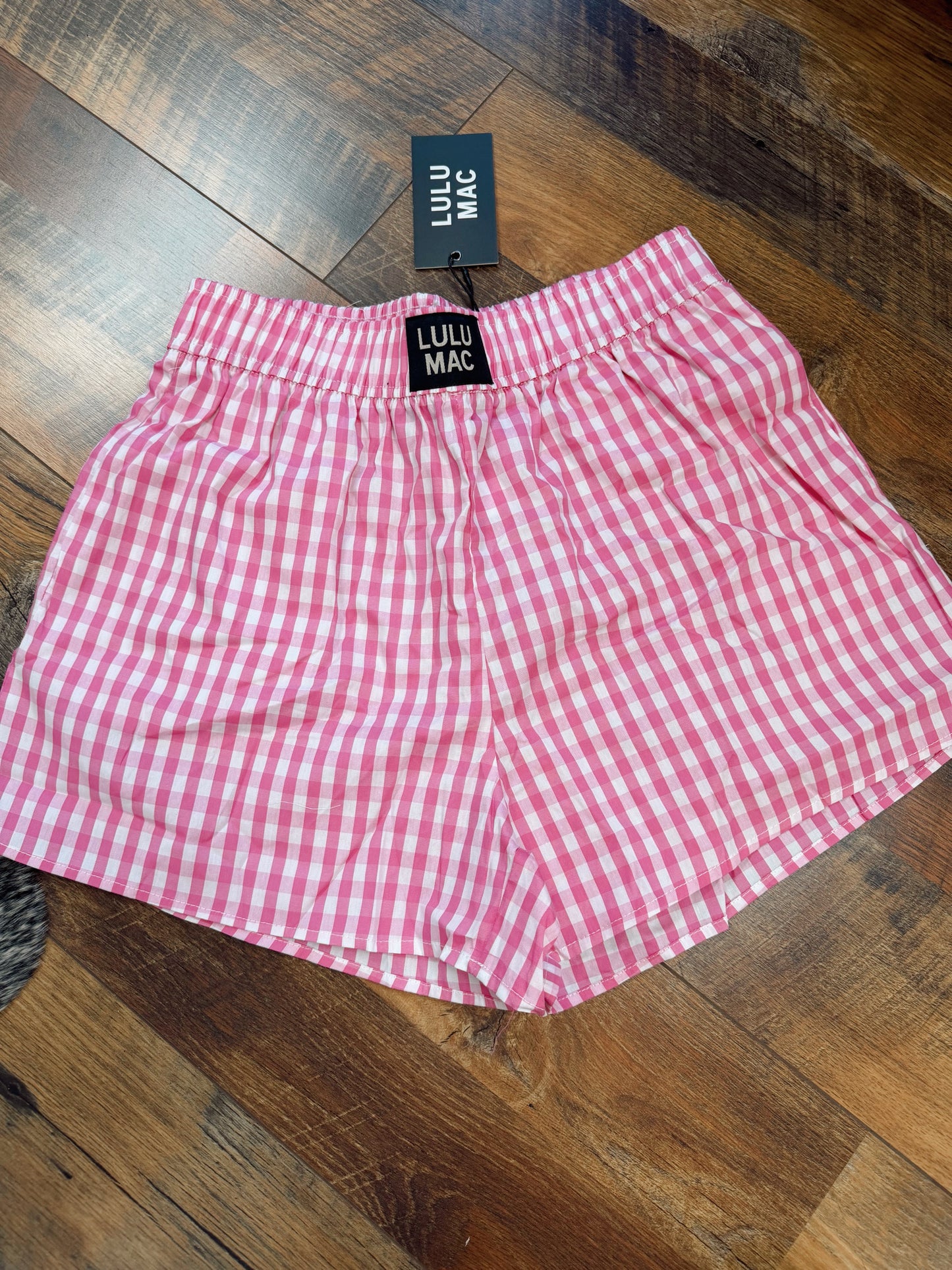 Lulu Mac Pink Gingham Shorts