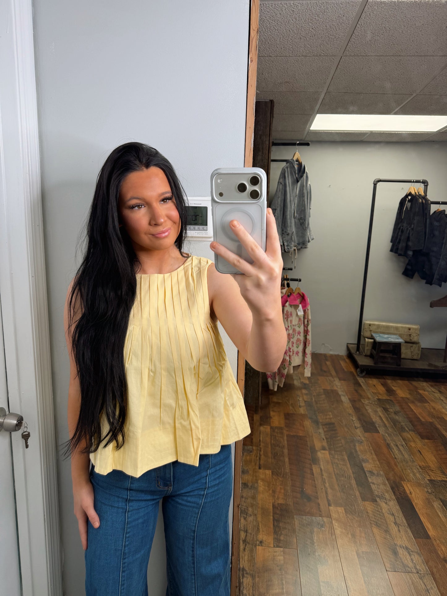 Hard to Handle Pleated Top