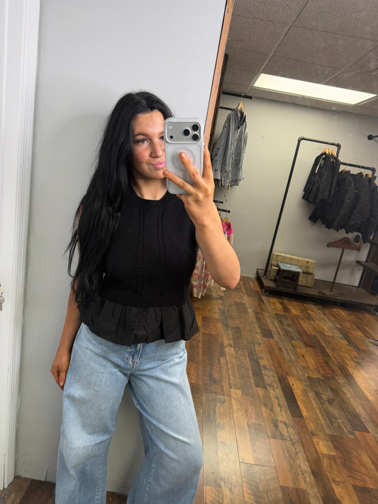 Main Street Black Sweater