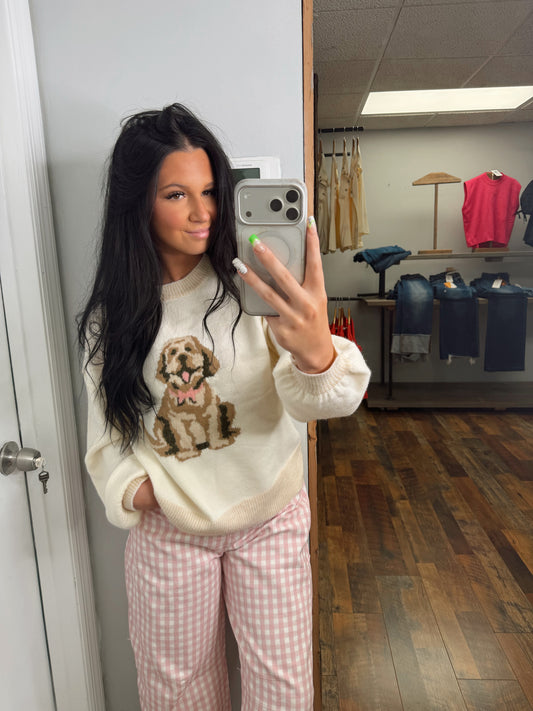 Cute Dog Knit Sweater