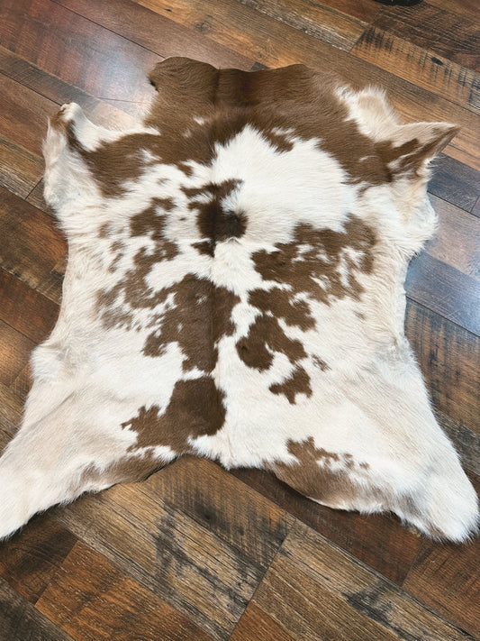 Red N White Calf Cowhide