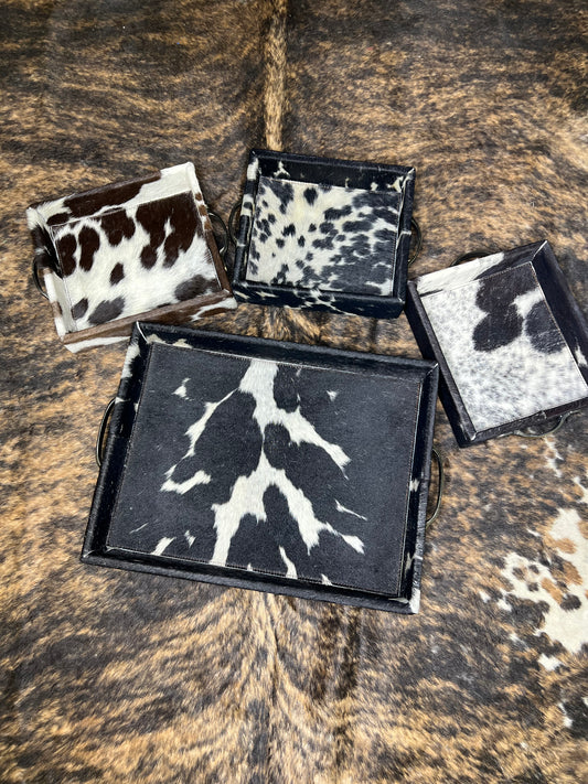 Large Cowhide Tray