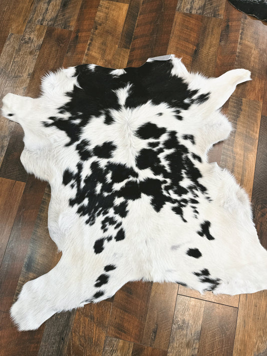 Black N White Calf Cowhide