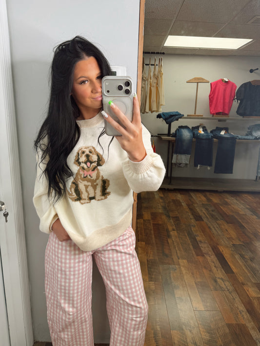 Cute Dog Knit Sweater