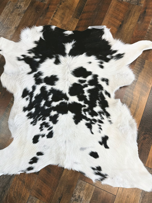 Black N White Calf Cowhide