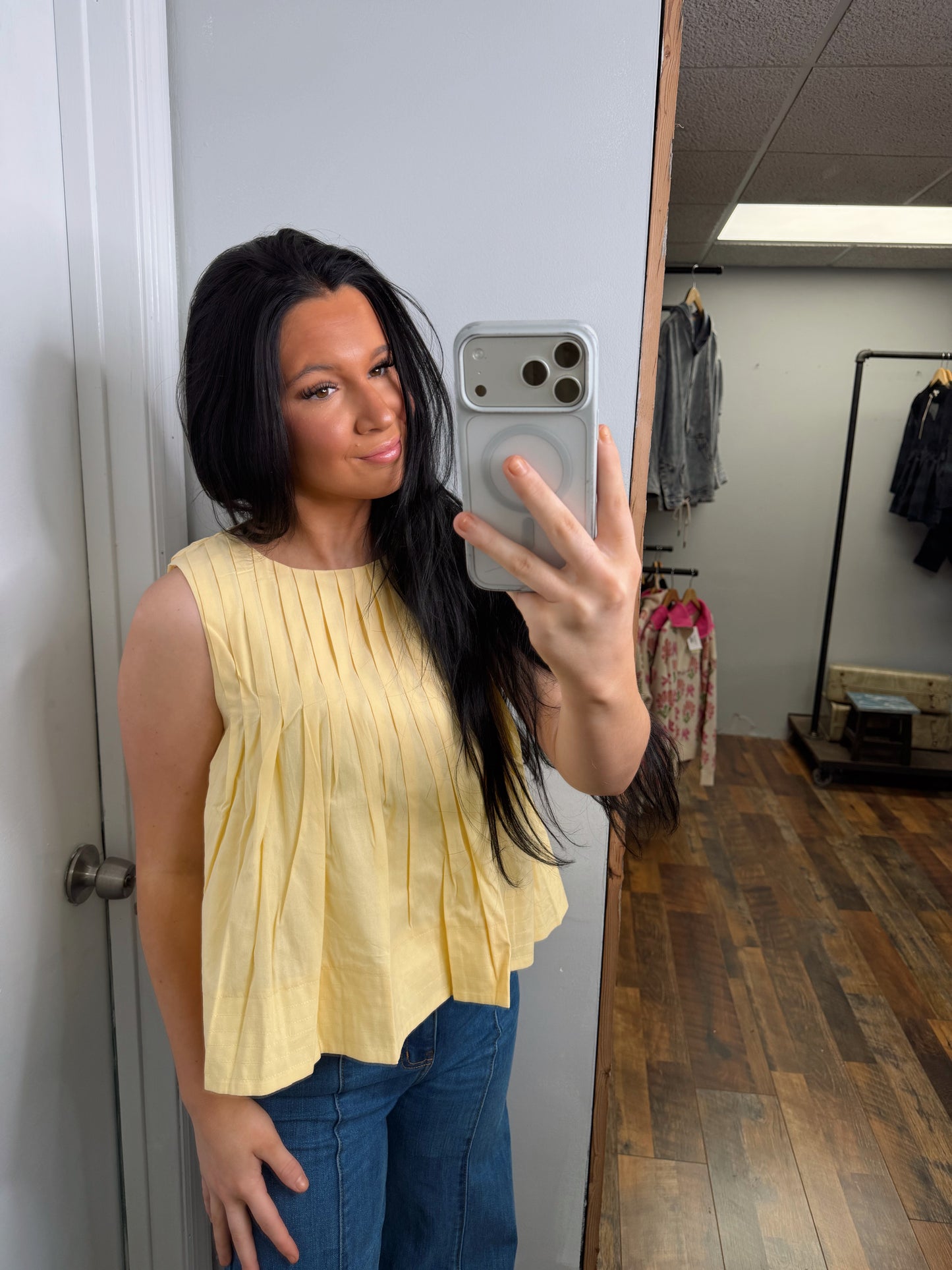 Hard to Handle Pleated Top