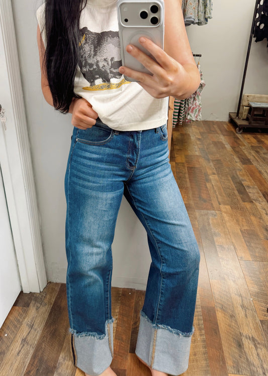 Business Breed Crop Dark Risen Jeans