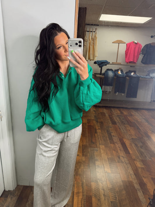 Pintuck Gray Wide Leg pants