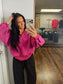 Drawstring Waist Barrel Sweatpants BLACK