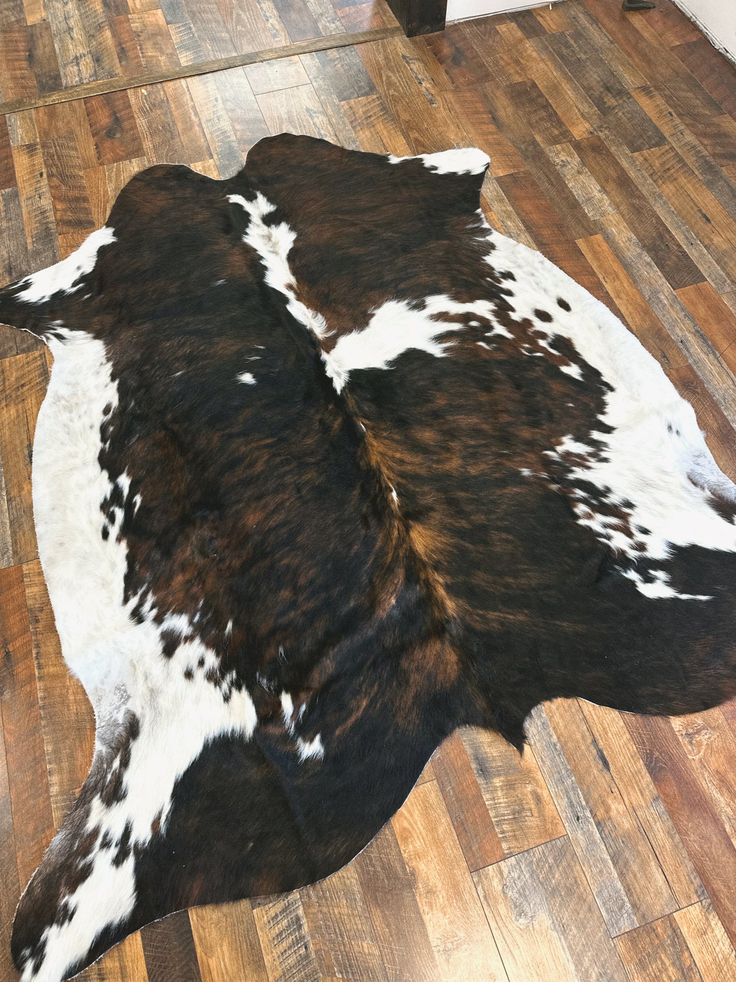 Tricolor Cowhide Rug