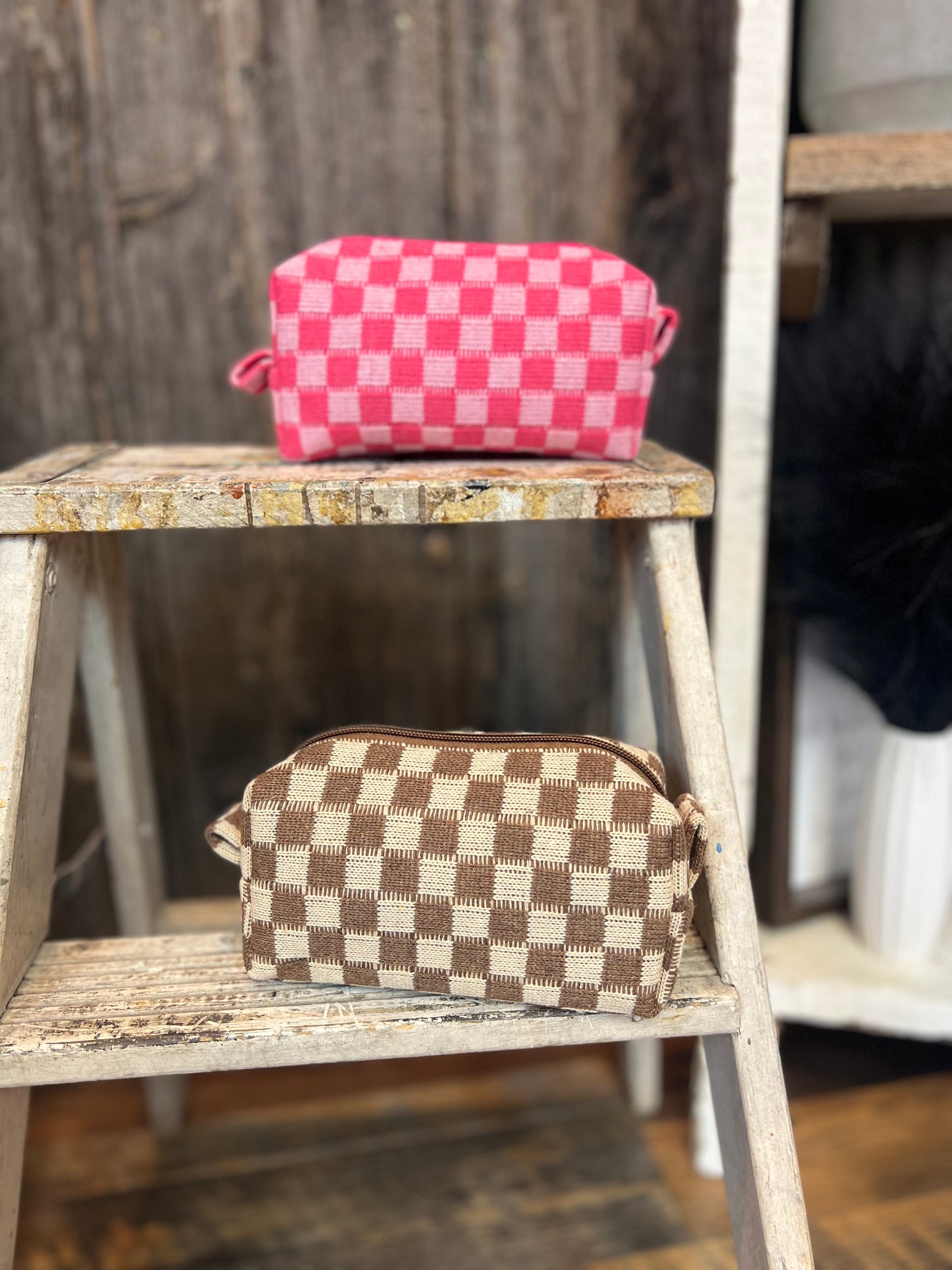 Checker Travel Pouch