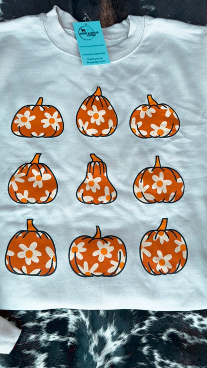 Daisy Pumpkin Sweatshirt