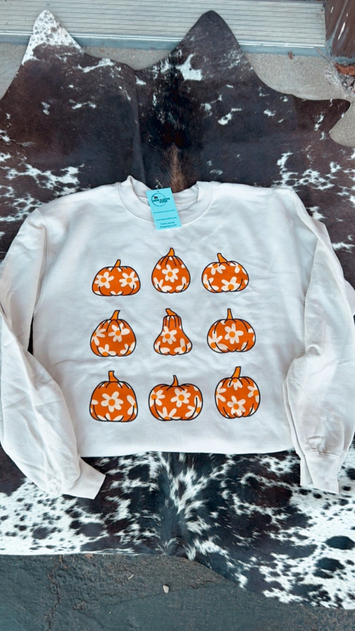 Daisy Pumpkin Sweatshirt