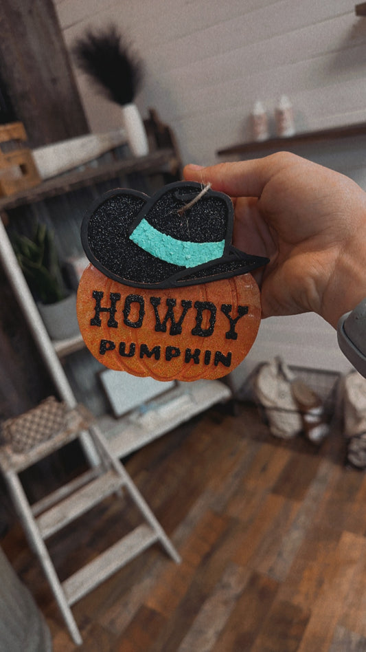 Howdy Pumpkin Freshie