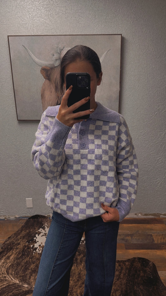 Bizzy Checkered Top