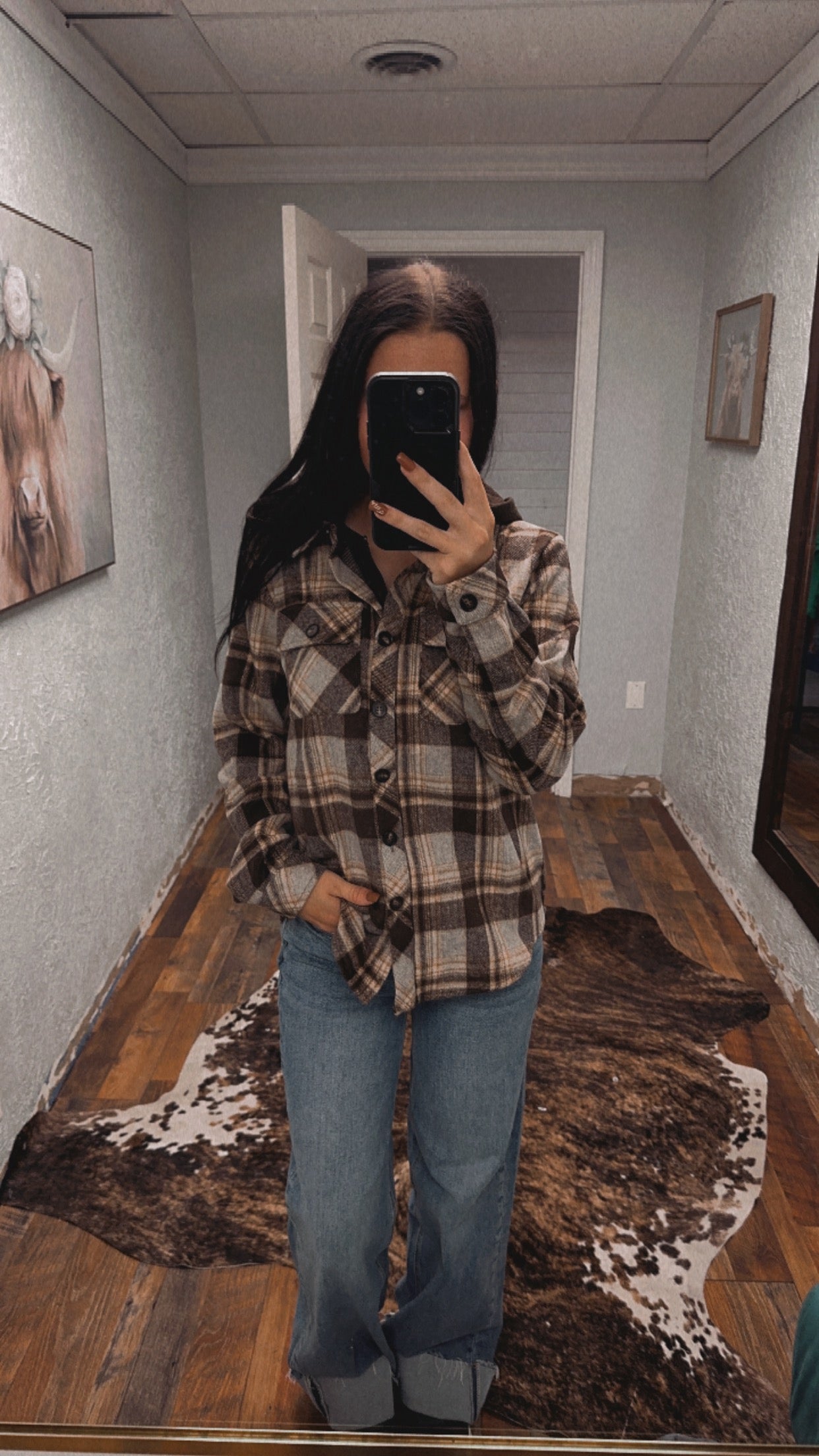 Roxie Flannel top